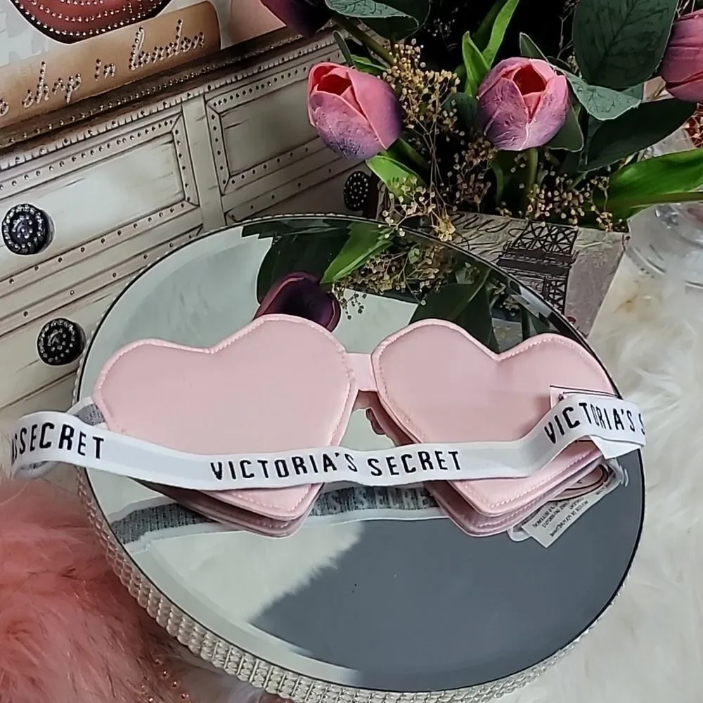 Victoria's Secret Pink HEARTS AND LOGO Sleep mask  soft NWT